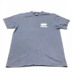 Stussy Surfwalk Pigment Dyed Tee Black Size L— Streetwear Surf Logo T-Shirt